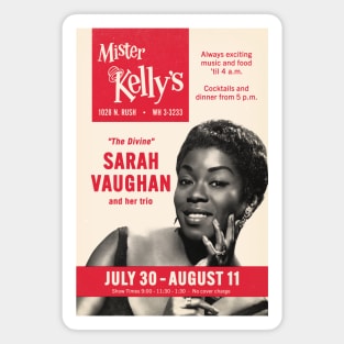 Sarah Vaughan - Live at Mister Kelly's - Chicago, IL - 1957 Magnet